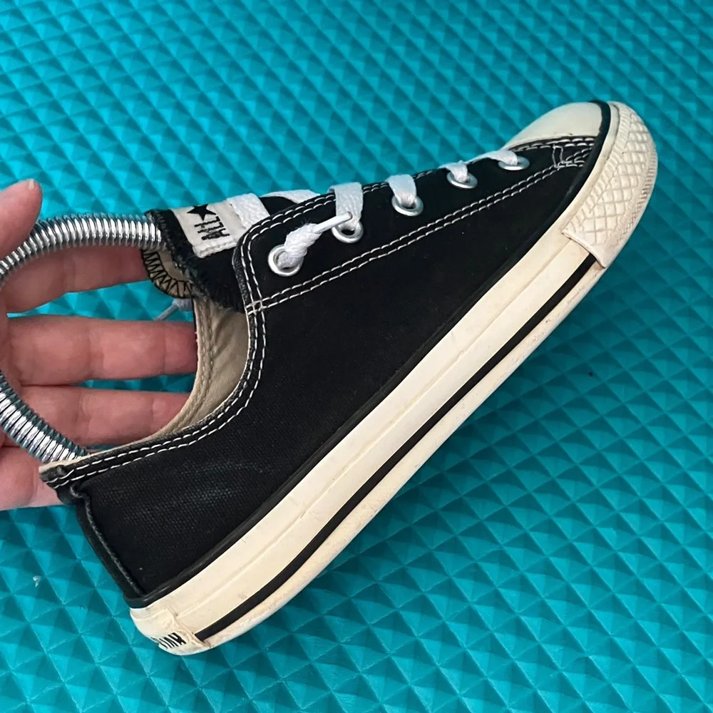CONVERSE CTAS Big Kids Unisex Low Top Canvas Black Shoes | 3